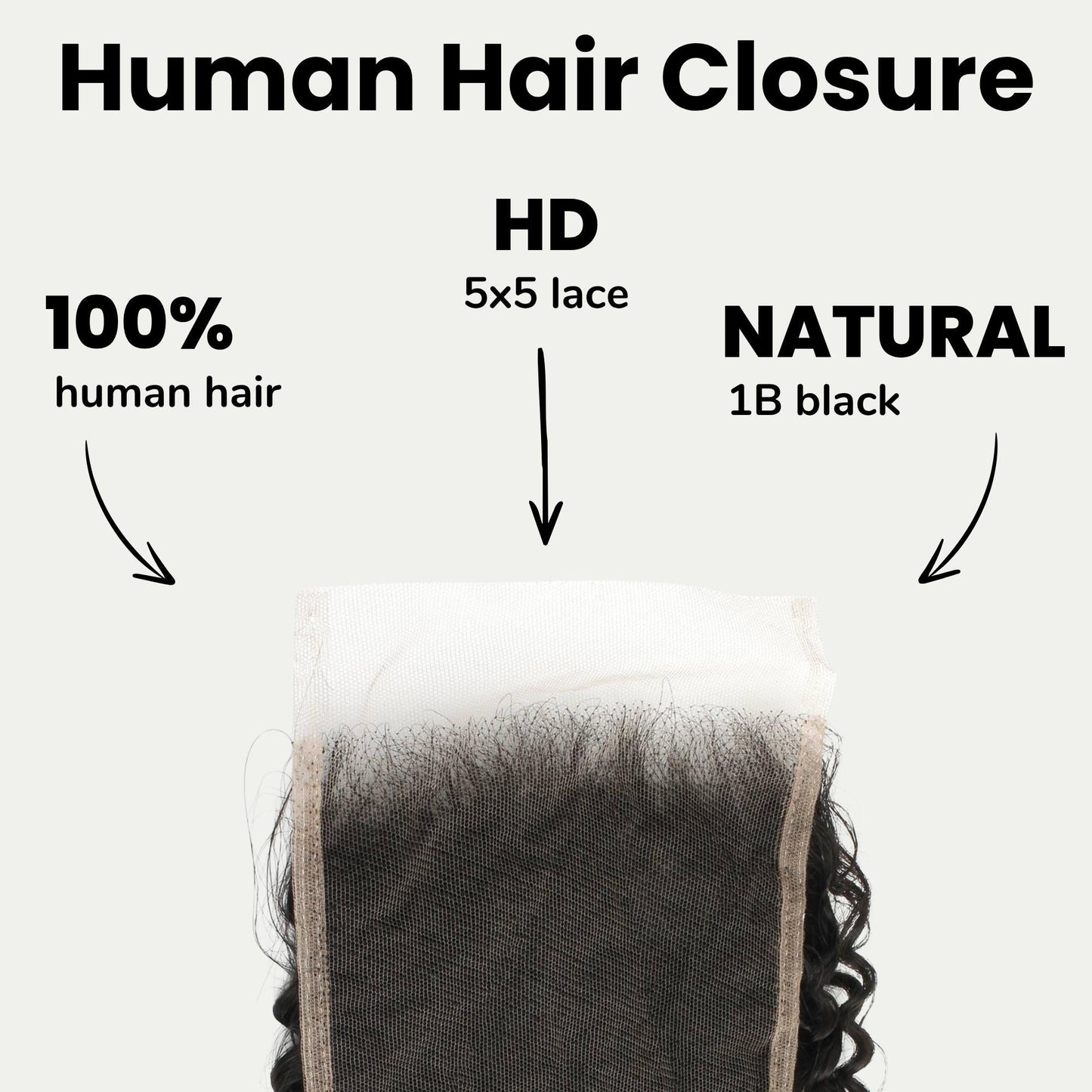 Jerry Curl 5x5 HD Lace Human Hair Closure Luxegan