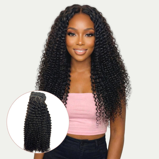Jerry Curl Clip-In 100% Human Hair Extensions Luxegan