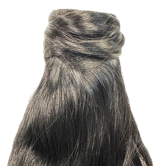 Jet Black 100% Human Hair Ponytail Extension Luxegan