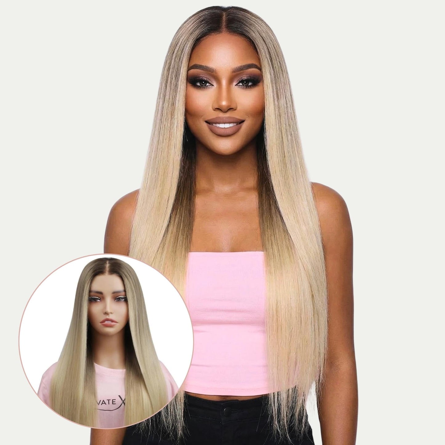 Jezebel Glueless 5x5 HD Lace Professionally Colored 100% Human Hair Closure Wig Luxegan