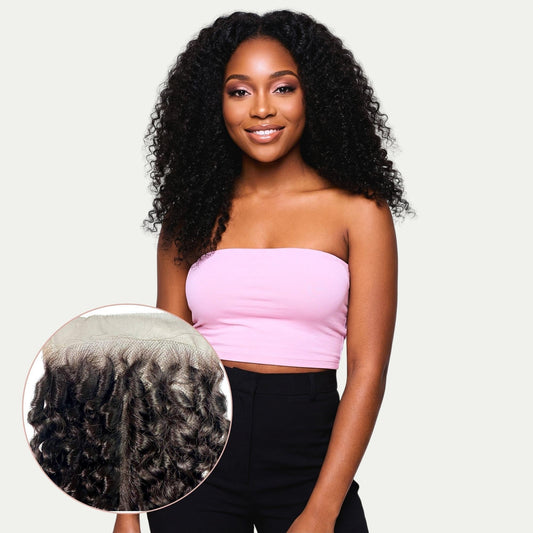 Kinky Curly 5x5 HD Lace Human Hair Closure Luxegan