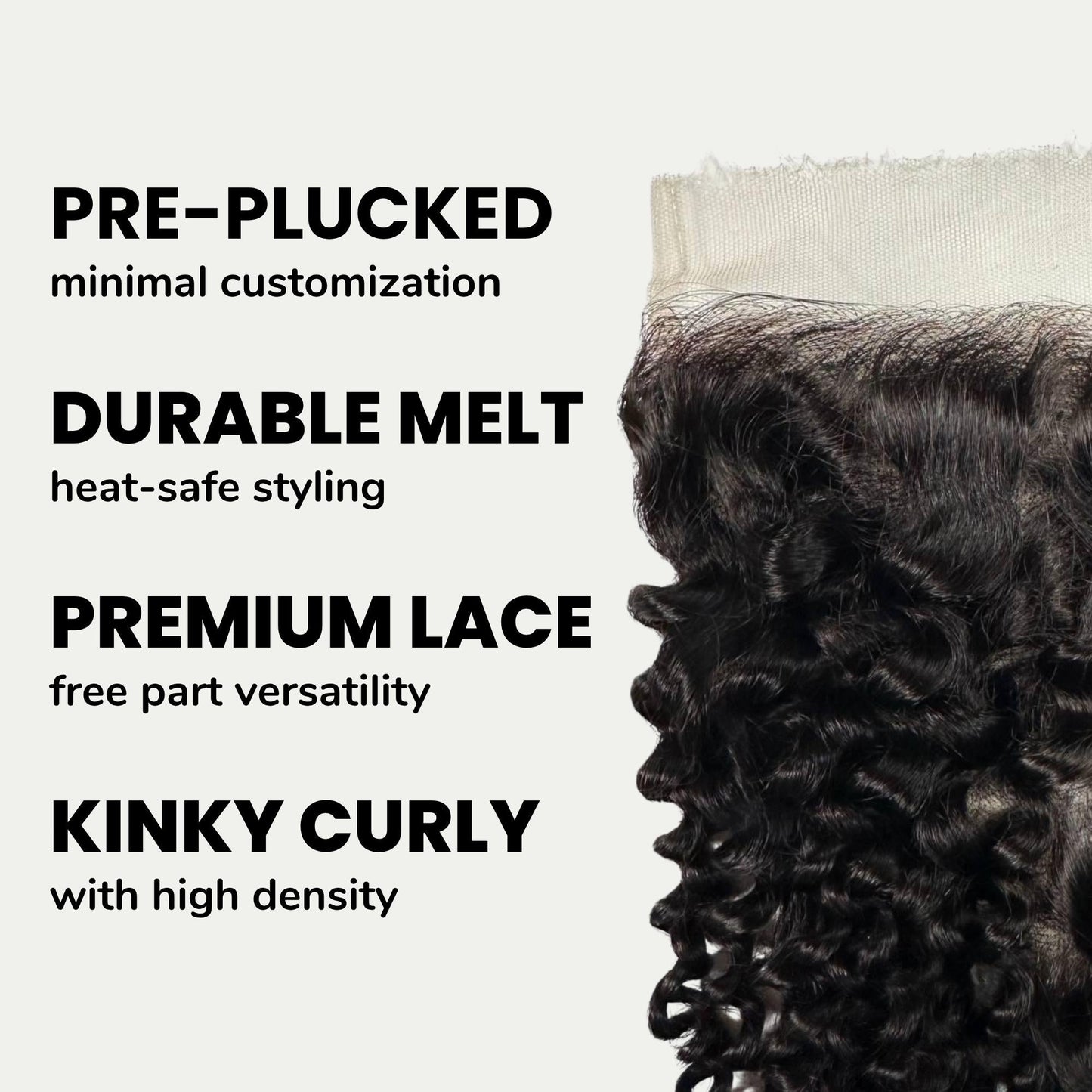 Kinky Curly 6x6 HD Lace Human Hair Closure Luxegan