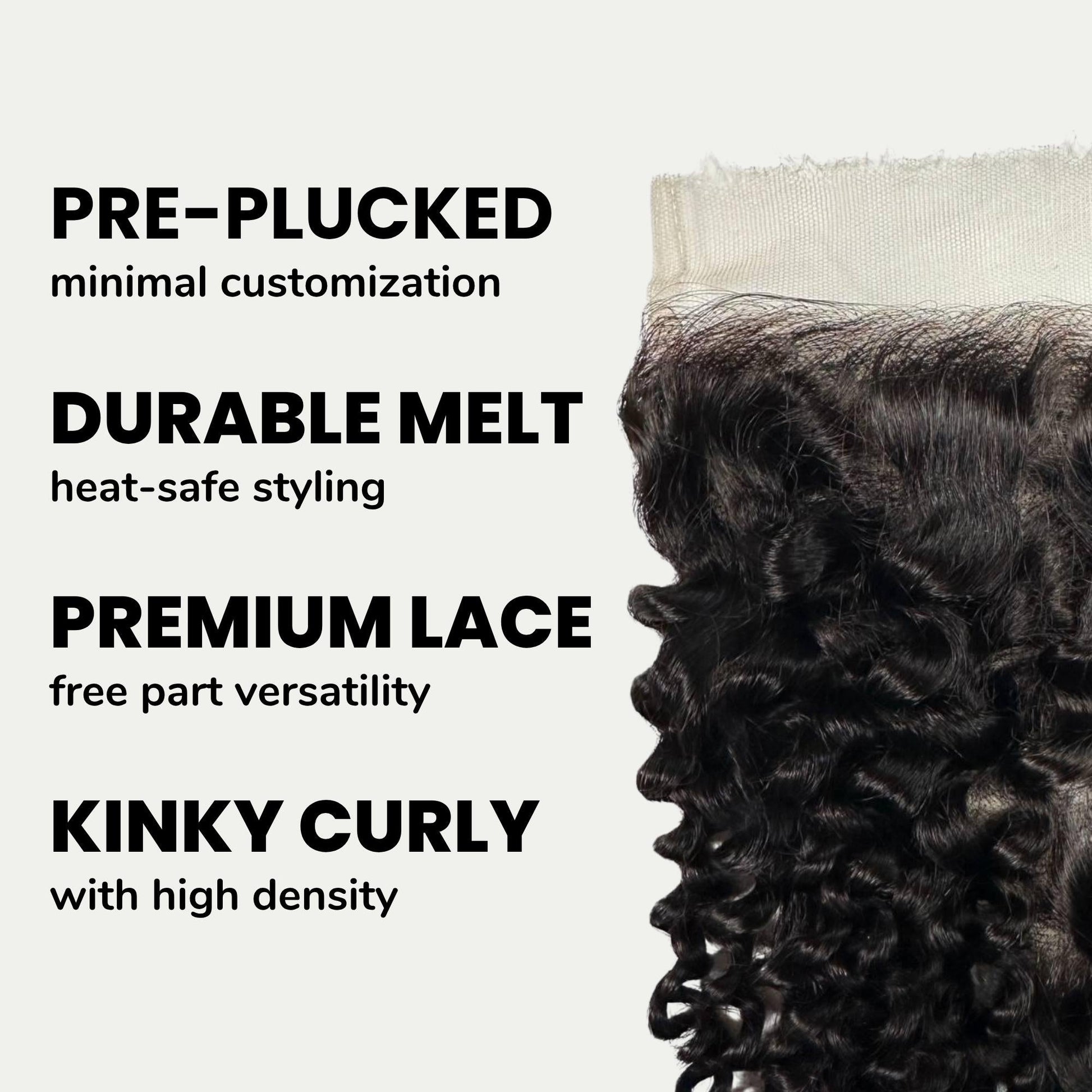 Kinky Curly 6x6 HD Lace Human Hair Closure Luxegan