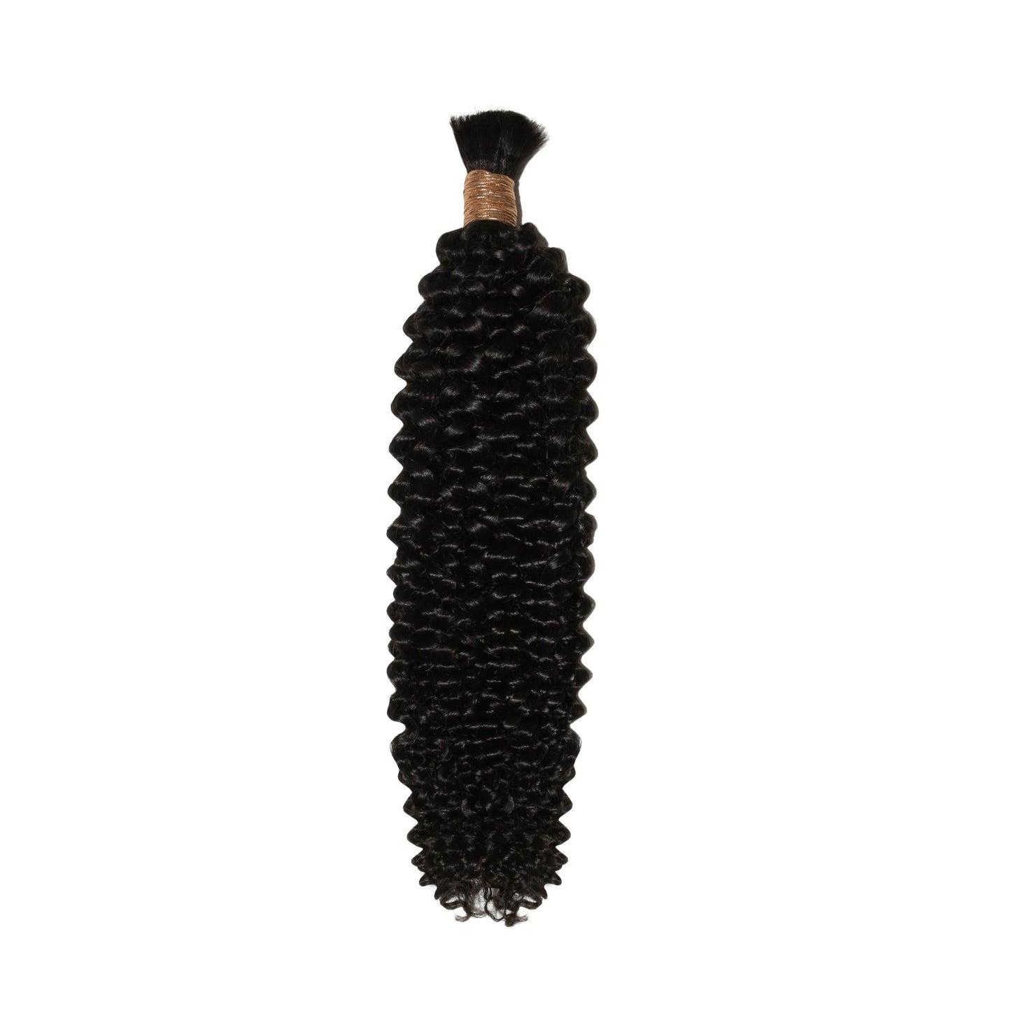 Kinky Curly Bulk 100% Human Braiding Hair Luxegan