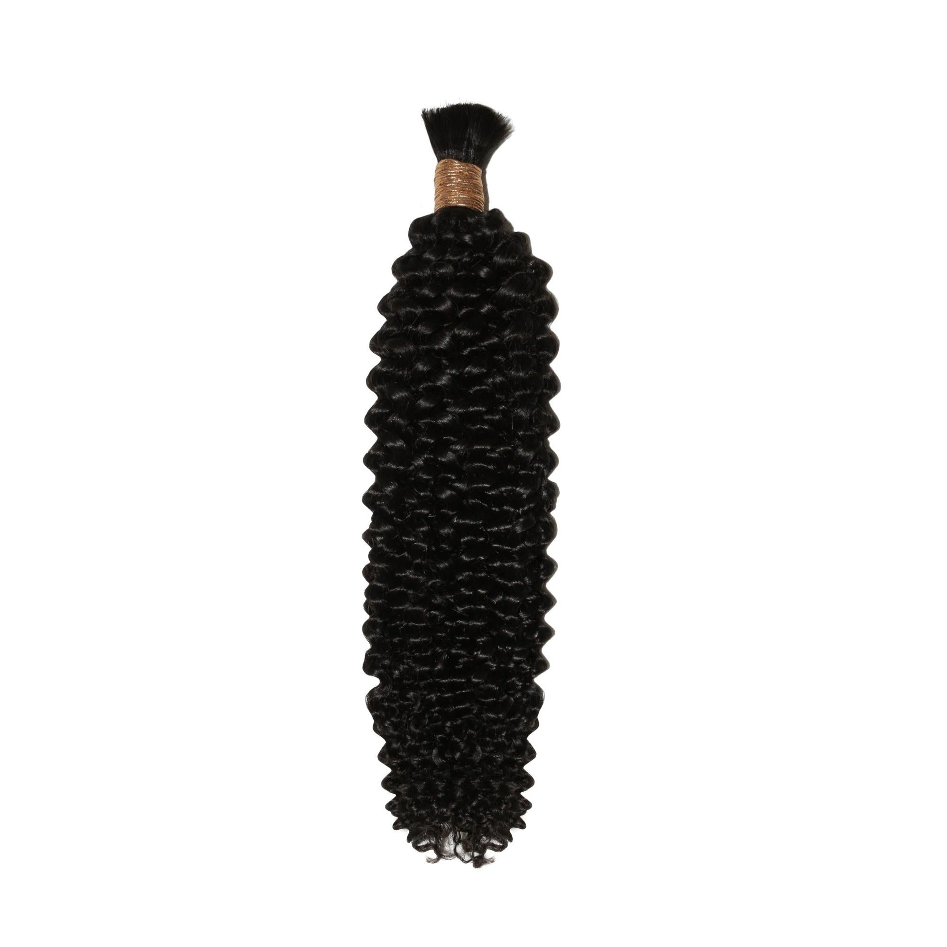 Kinky Curly Bulk 100% Human Braiding Hair Luxegan