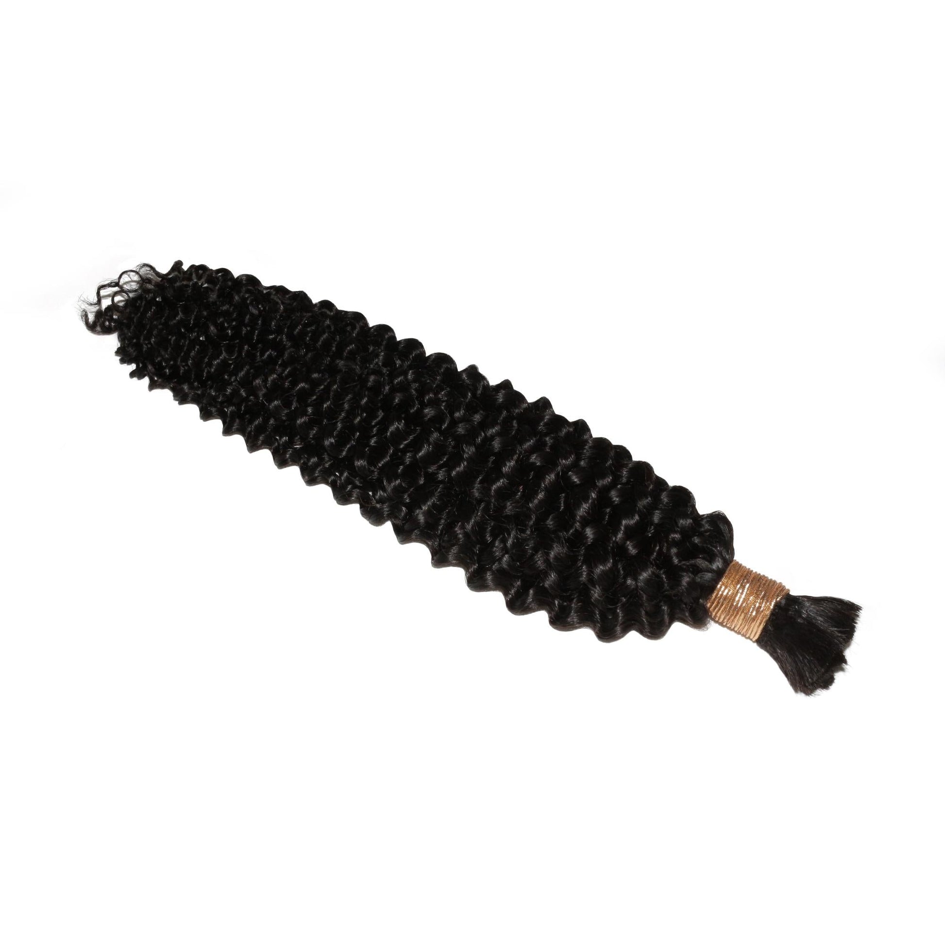 Kinky Curly Bulk 100% Human Braiding Hair Luxegan