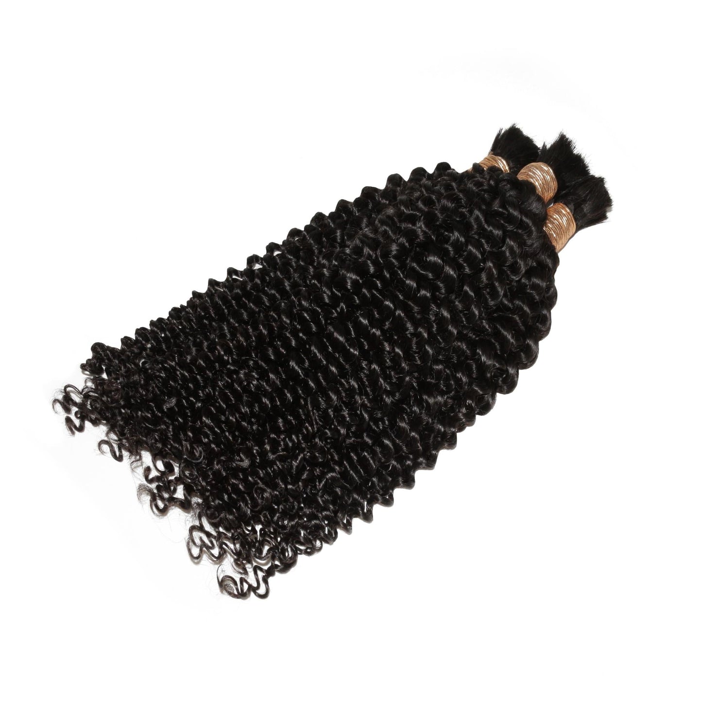 Kinky Curly Bulk 100% Human Braiding Hair Luxegan