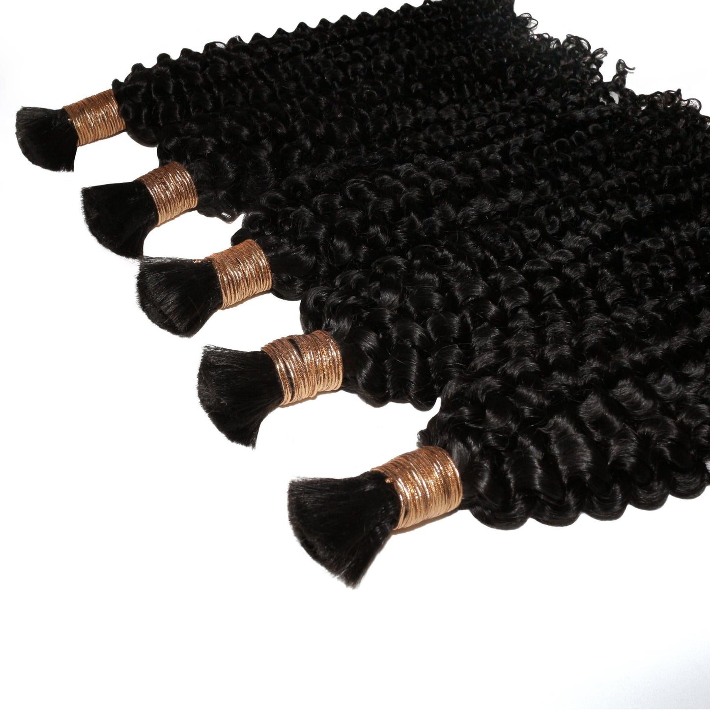 Kinky Curly Bulk 100% Human Braiding Hair Luxegan