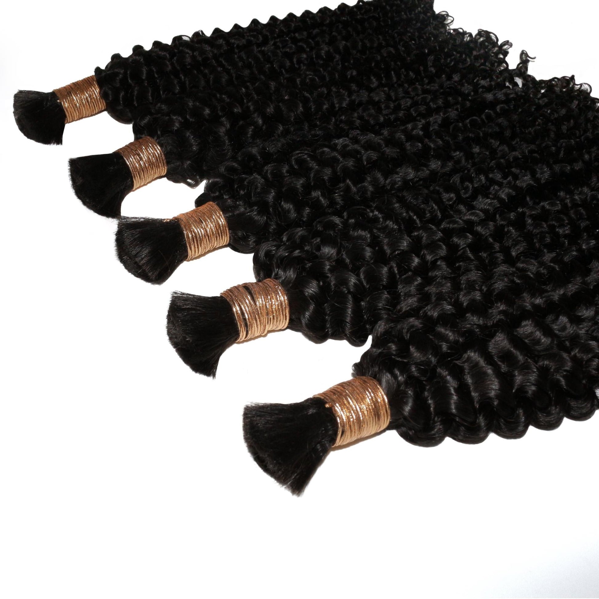 Kinky Curly Bulk 100% Human Braiding Hair Luxegan
