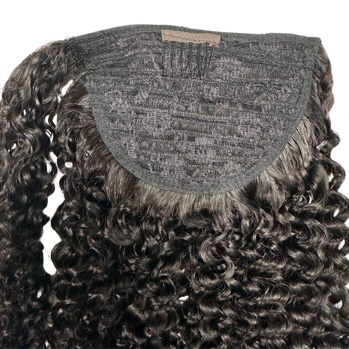 Kinky Curly 100% Human Hair Ponytail Extension Luxegan