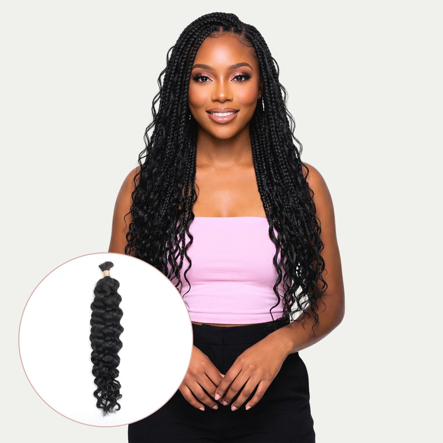Latin Wave Bulk 100% Human Braiding Hair Luxegan