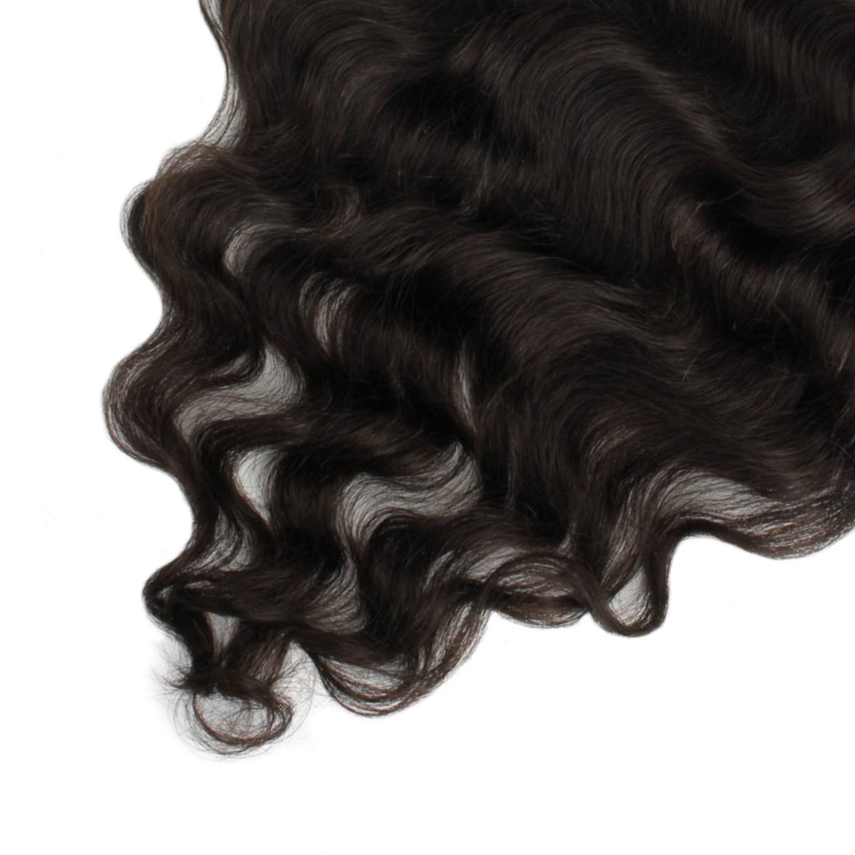 Loose Wave 13x4 Transparent Lace Human Hair Frontal Luxegan