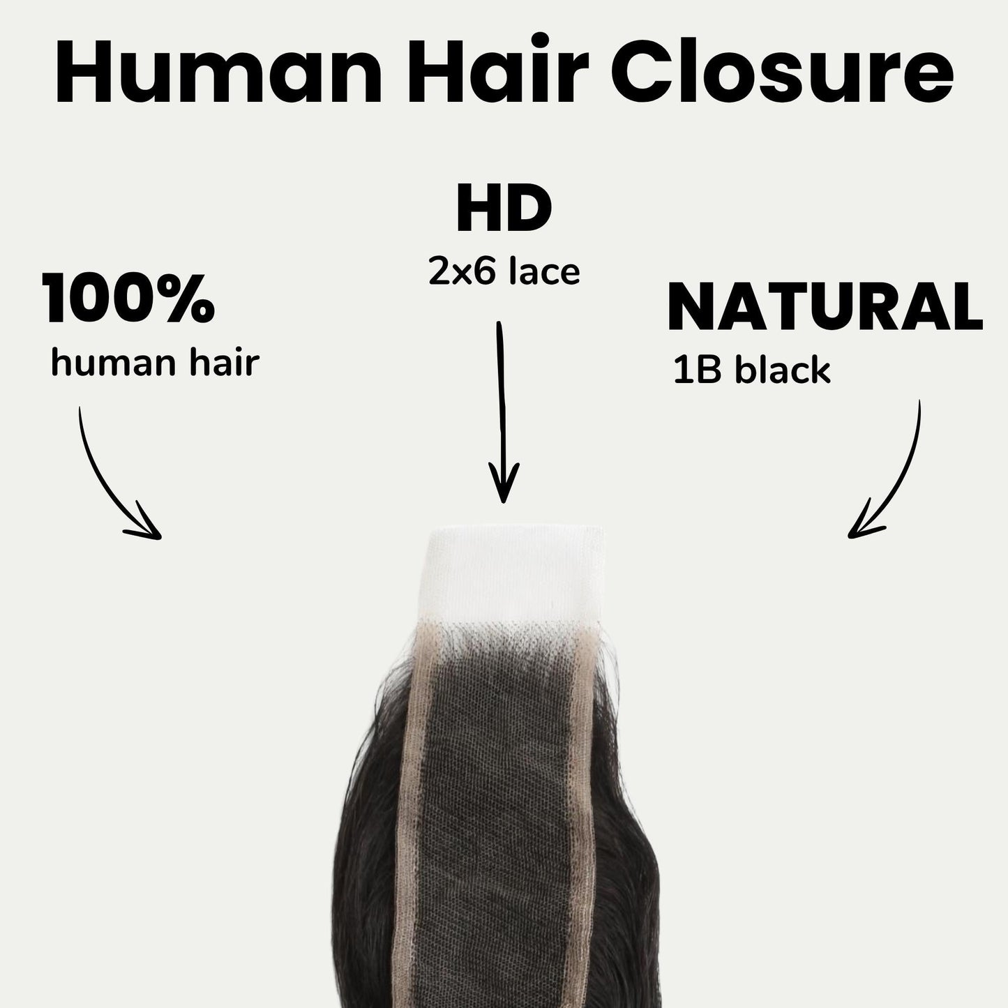 Loose Wave 2x6 HD Lace Human Hair Closure Luxegan
