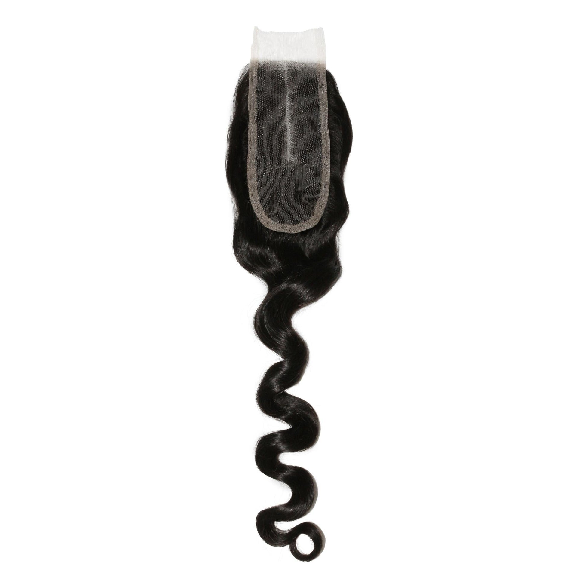 Loose Wave 2x6 Transparent Lace Human Hair Closure Luxegan