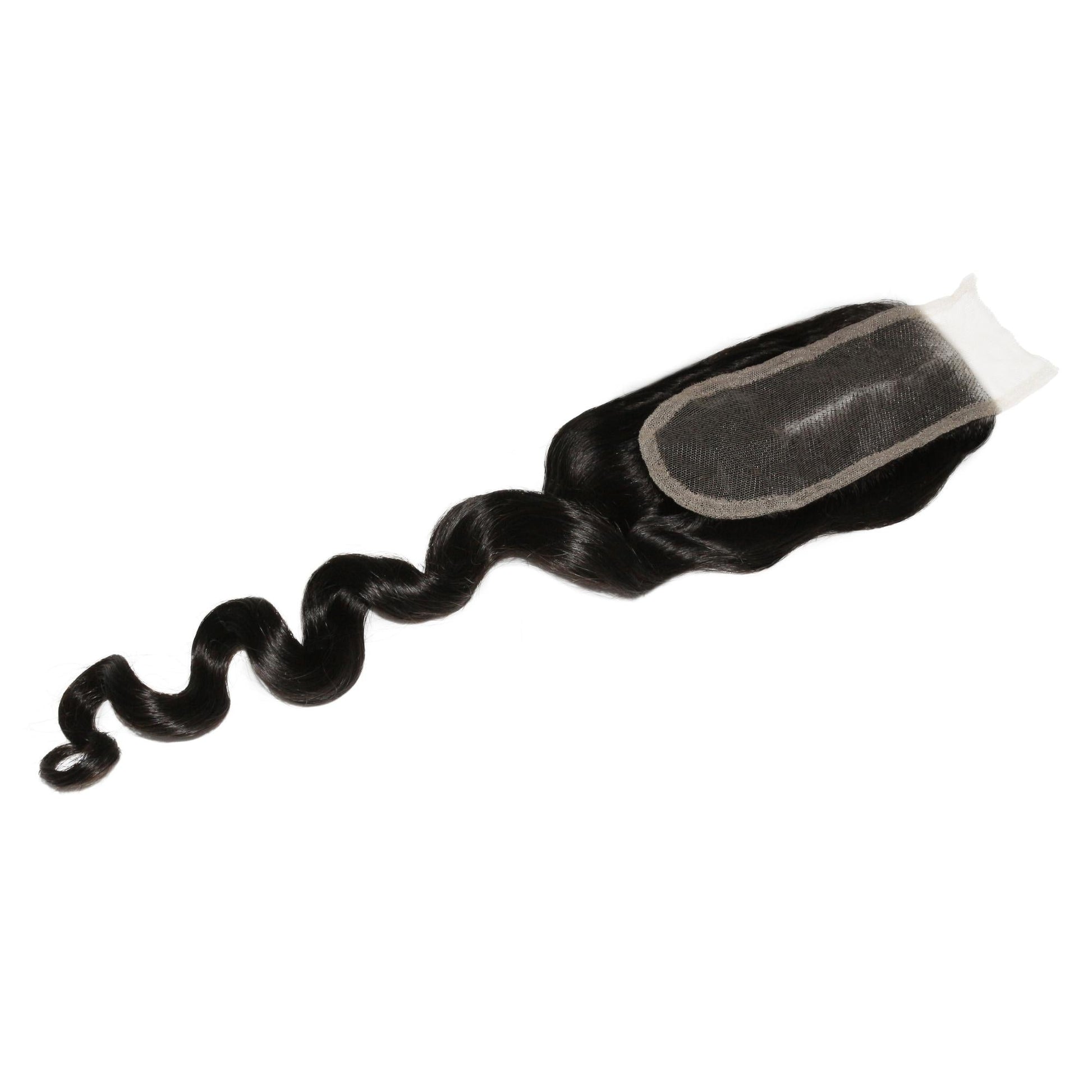 Loose Wave 2x6 Transparent Lace Human Hair Closure Luxegan