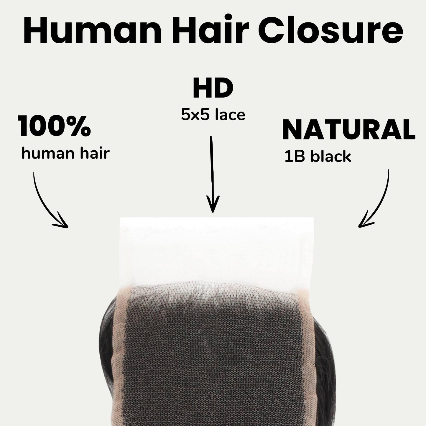 Loose Wave 5x5 HD Lace Human Hair Closure Luxegan