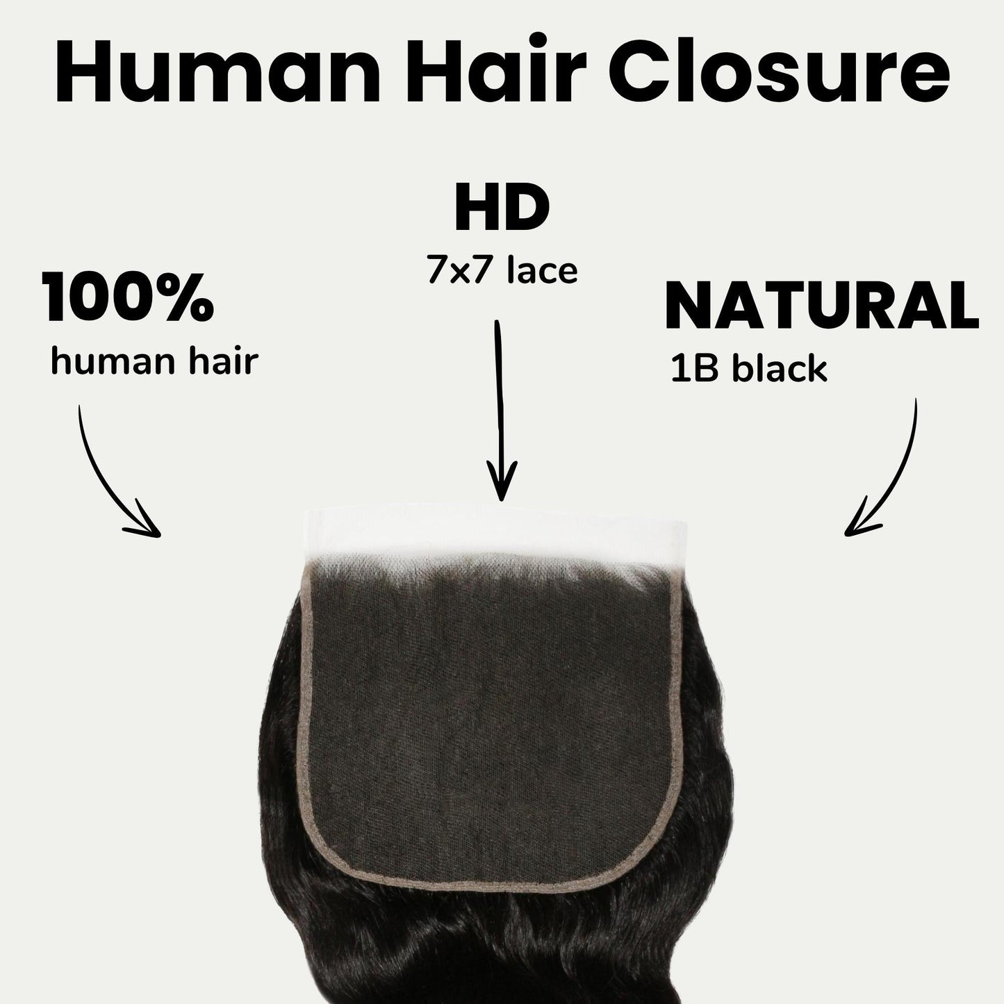 Loose Wave 7x7 HD Lace Human Hair Closure Luxegan