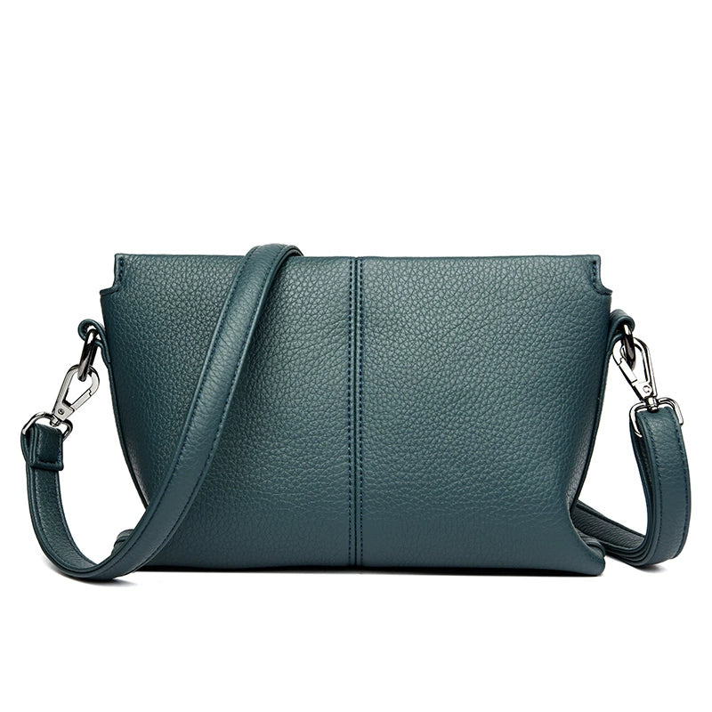 Western Style Soft Leather Women's Crossbody Bag | Fashion Small Square Shoulder Bag (Commuting & Casual Handbag) Luxegan