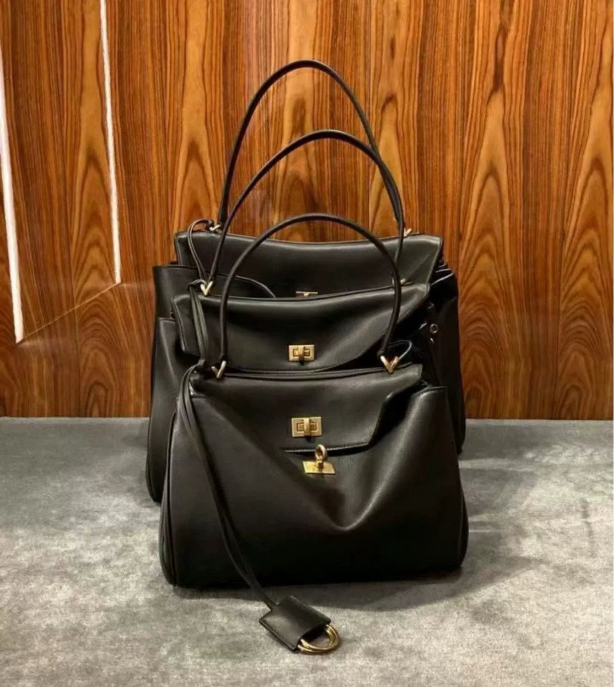 New Arrival B Home Rodeobag Large Capacity Kelly Tote | Genuine Cowhide Leather Soft Shoulder Messenger Bag with Lock Luxegan