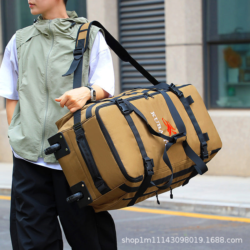 COLENARA Bolso de mano multifuncional Tela Oxford Gran capacidad Bolsa de viaje para hombre Bolsa de almacenamiento plegable con ruedas Bolsa de equipaje