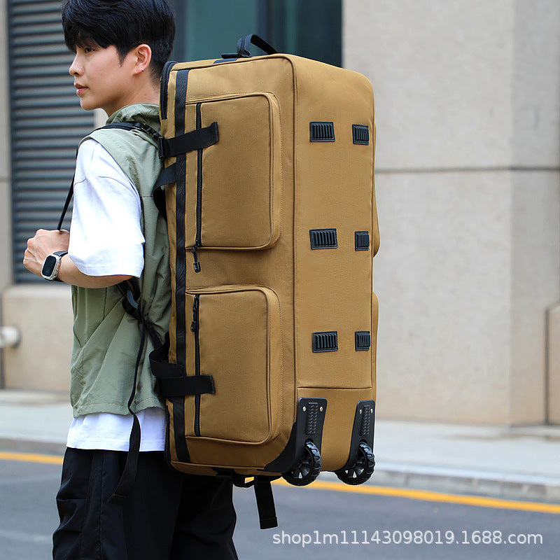 COLENARA Bolso de mano multifuncional Tela Oxford Gran capacidad Bolsa de viaje para hombre Bolsa de almacenamiento plegable con ruedas Bolsa de equipaje