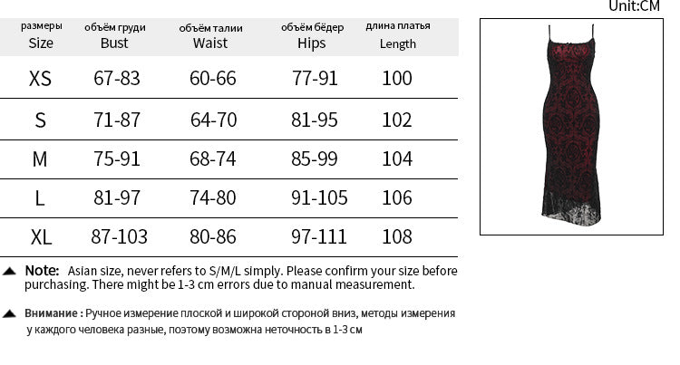 Gothic Sexy Long Fishtail Dress for Women | Vintage Spaghetti Strap Backless Maxi Dress | Premium Ruched Medium-Stretch Slim Fit Vestidos | Elegant Slash Neck Knit Lace Trim Gothic Robe Luxegan