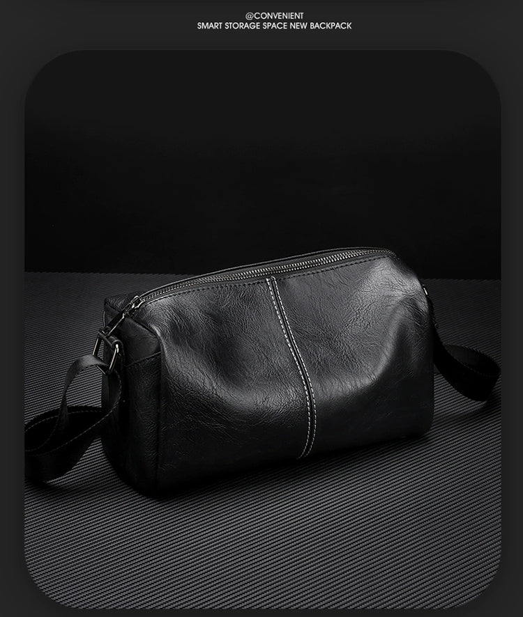 Men's Small High-Grade Casual Messenger Bag | PU Leather Shoulder Bag (New Commuter All-Matching Crossbody) Luxegan