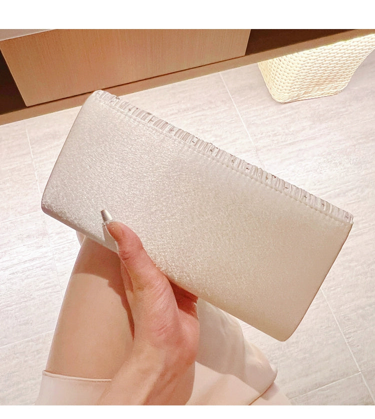 Fabric Diamond Square Box Clutch | Medium Hard Socialite Banquet Bag Luxegan