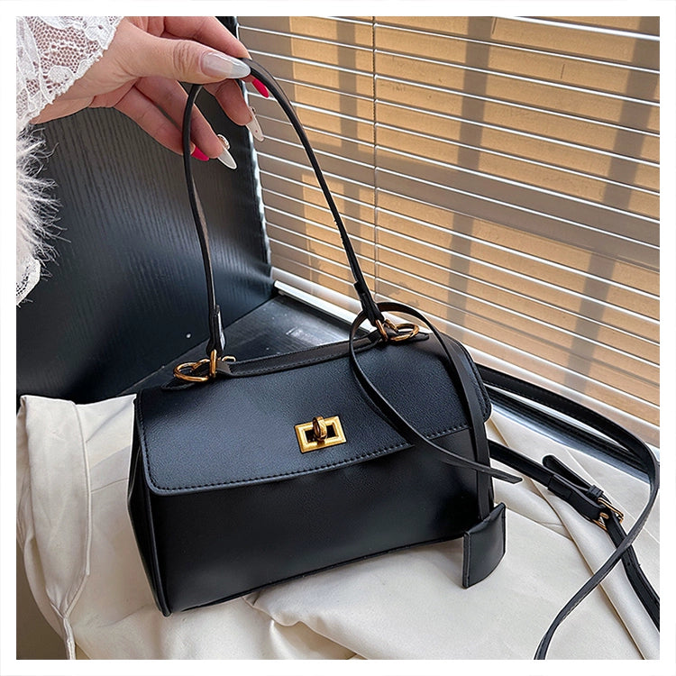 PU Shoulder Underarm Bag | Soft Contrast Color Messenger Bag Luxegan