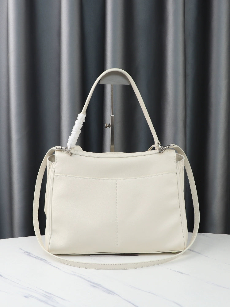 New Arrival B Home Rodeobag Large Capacity Kelly Tote | Genuine Cowhide Leather Soft Shoulder Messenger Bag with Lock Luxegan