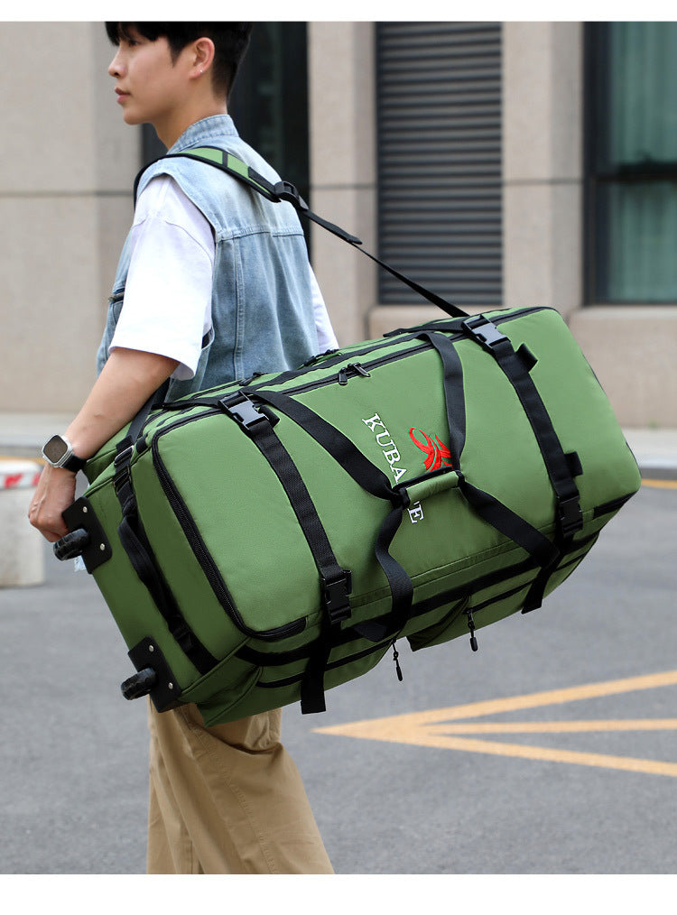 COLENARA Bolso de mano multifuncional Tela Oxford Gran capacidad Bolsa de viaje para hombre Bolsa de almacenamiento plegable con ruedas Bolsa de equipaje