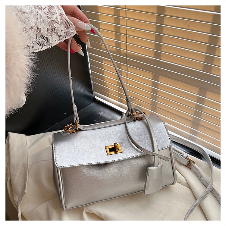 PU Shoulder Underarm Bag | Soft Contrast Color Messenger Bag Luxegan