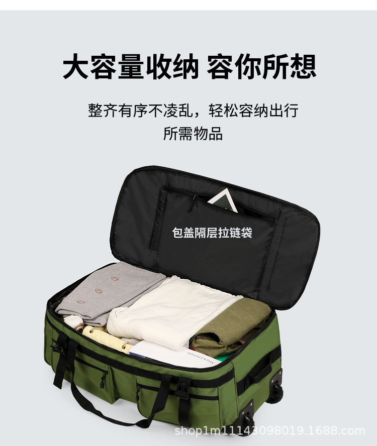 COLENARA Bolso de mano multifuncional Tela Oxford Gran capacidad Bolsa de viaje para hombre Bolsa de almacenamiento plegable con ruedas Bolsa de equipaje