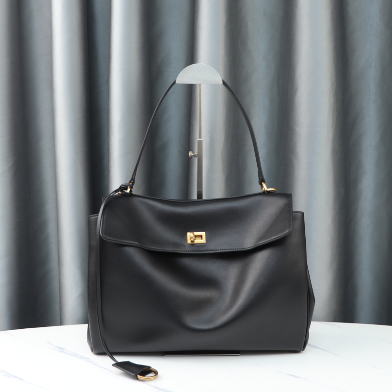 New Arrival B Home Rodeobag Large Capacity Kelly Tote | Genuine Cowhide Leather Soft Shoulder Messenger Bag with Lock Luxegan