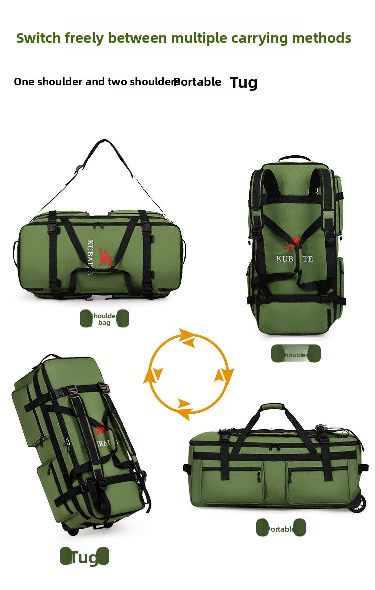 COLENARA Bolso de mano multifuncional Tela Oxford Gran capacidad Bolsa de viaje para hombre Bolsa de almacenamiento plegable con ruedas Bolsa de equipaje