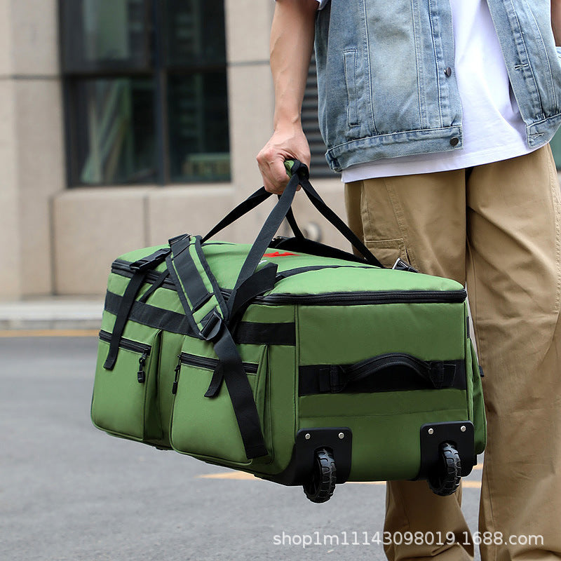COLENARA Bolso de mano multifuncional Tela Oxford Gran capacidad Bolsa de viaje para hombre Bolsa de almacenamiento plegable con ruedas Bolsa de equipaje