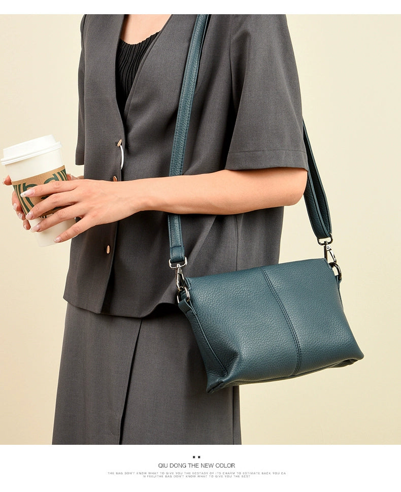 Western Style Soft Leather Women's Crossbody Bag | Fashion Small Square Shoulder Bag (Commuting & Casual Handbag) Luxegan