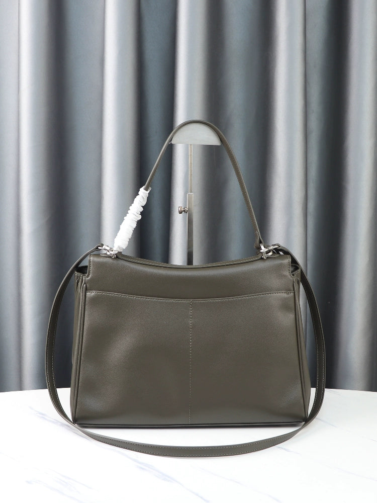 New Arrival B Home Rodeobag Large Capacity Kelly Tote | Genuine Cowhide Leather Soft Shoulder Messenger Bag with Lock Luxegan