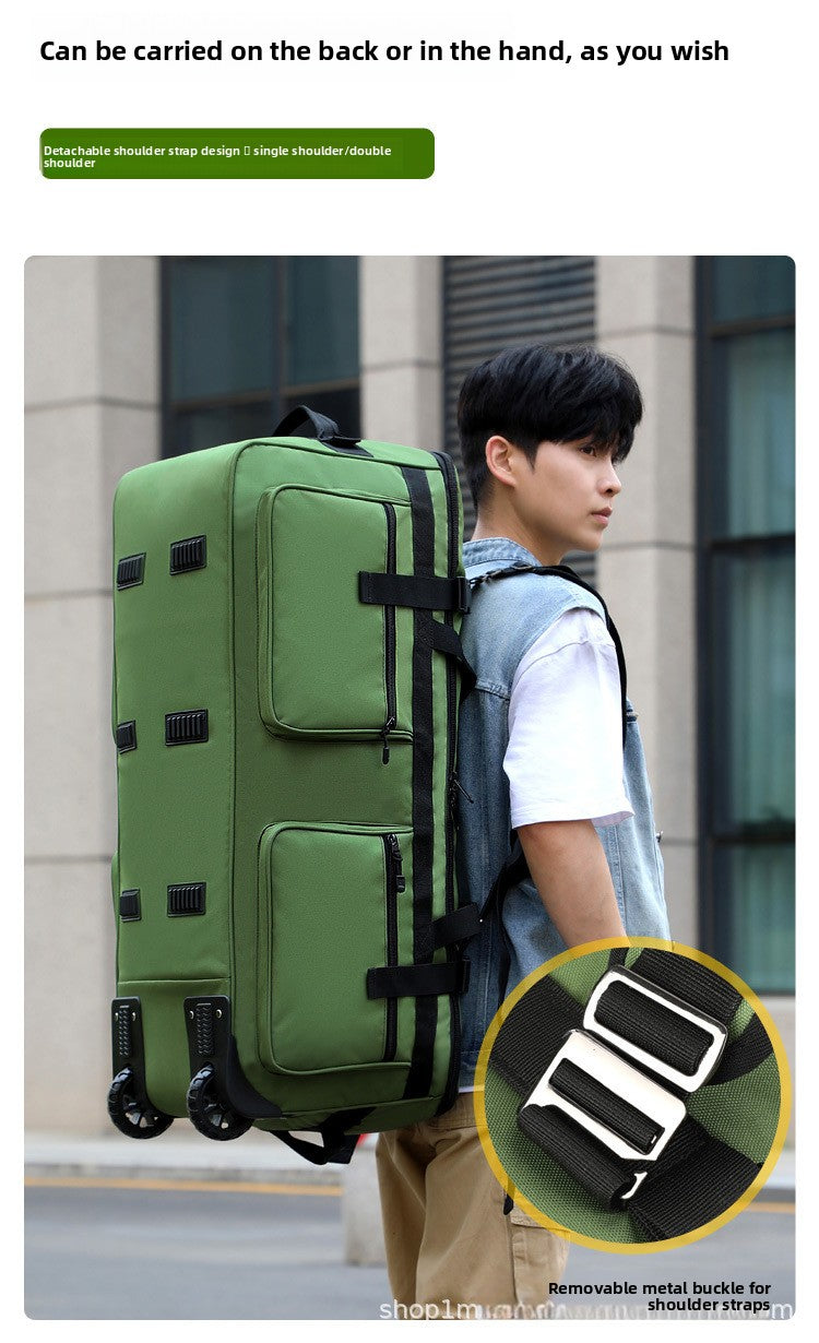 COLENARA Bolso de mano multifuncional Tela Oxford Gran capacidad Bolsa de viaje para hombre Bolsa de almacenamiento plegable con ruedas Bolsa de equipaje