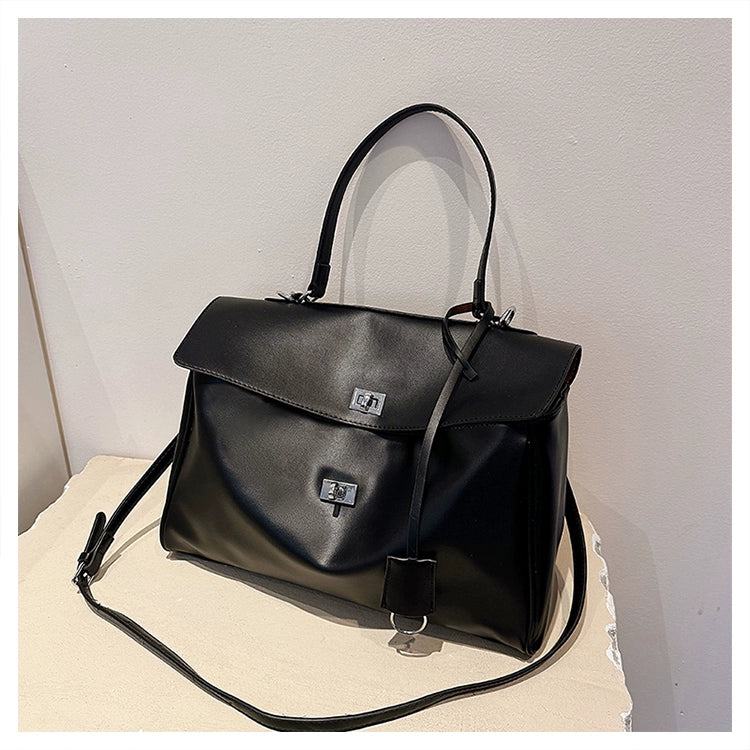 PU Fashion Satchel | Soft Horizontal Square Crossbody Tote Luxegan