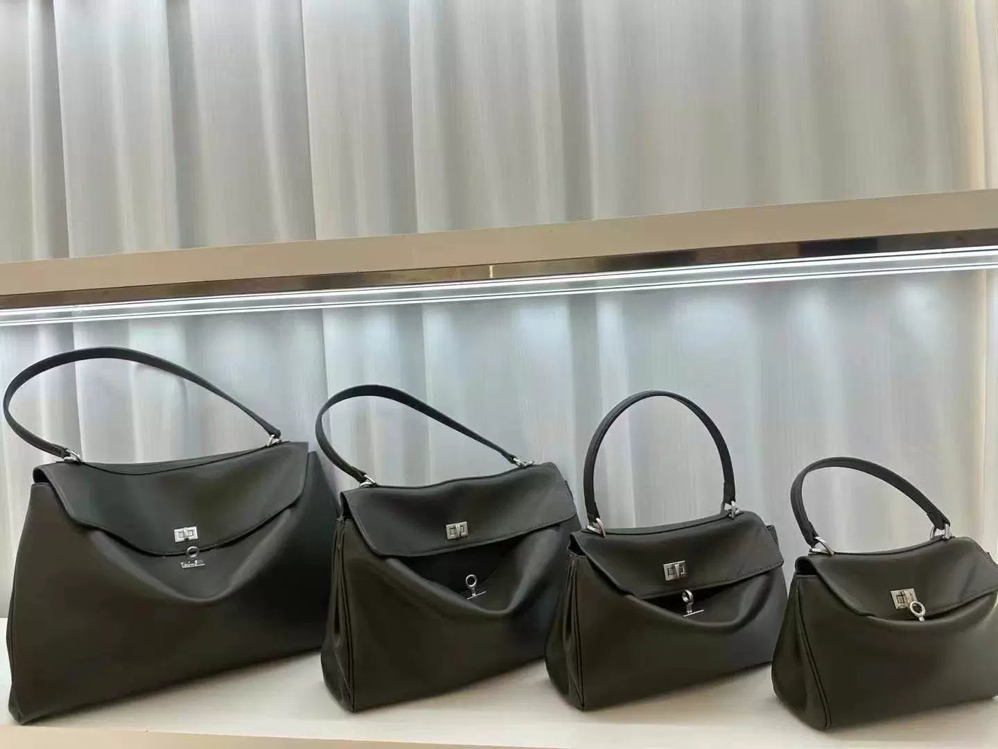 New Arrival B Home Rodeobag Large Capacity Kelly Tote | Genuine Cowhide Leather Soft Shoulder Messenger Bag with Lock Luxegan