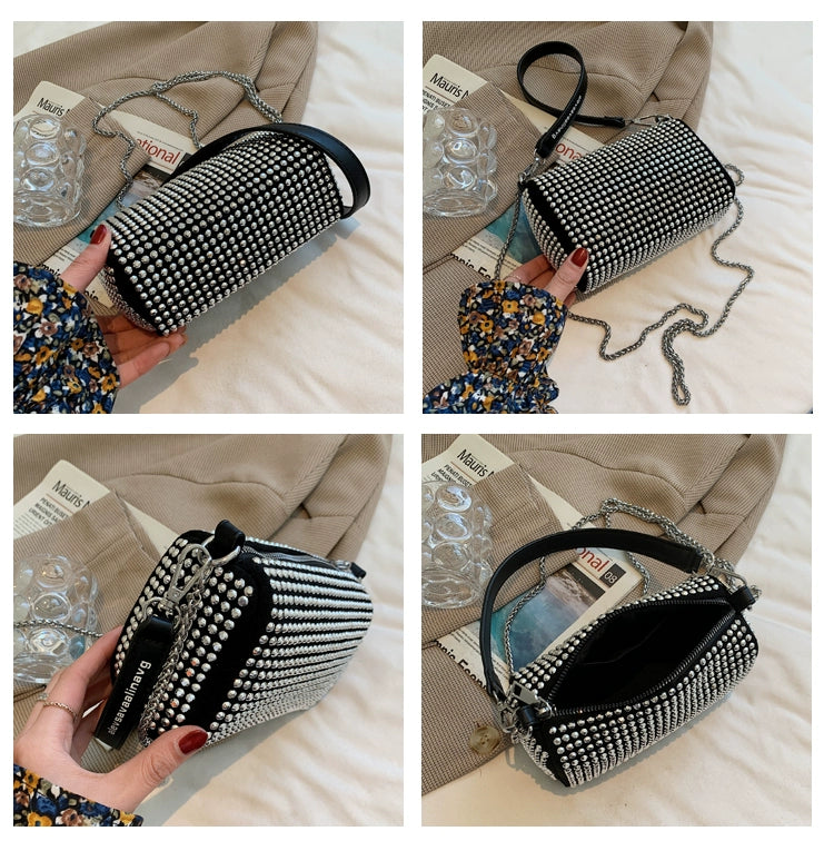 Fancy Rhinestone Bag | New Arrival Tide Fashion Underarm Bag & Full Diamond Crystal Handbag (Female Summer Crossbody) Luxegan