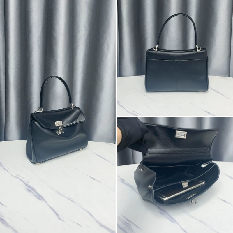 New Arrival B Home Rodeobag Large Capacity Kelly Tote | Genuine Cowhide Leather Soft Shoulder Messenger Bag with Lock Luxegan