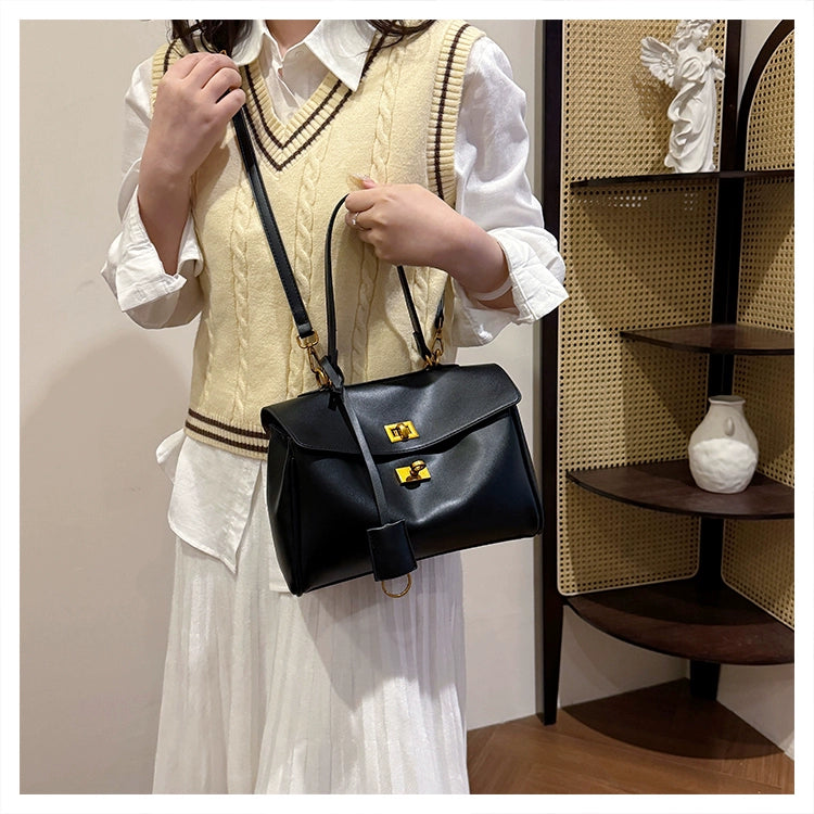 PU Shoulder Underarm Bag | Soft Contrast Color Messenger Bag Luxegan