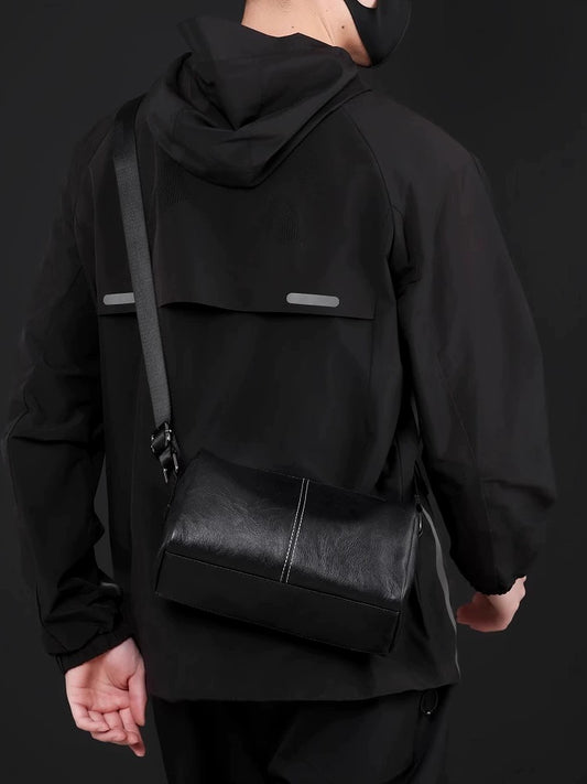 Men's Small High-Grade Casual Messenger Bag | PU Leather Shoulder Bag (New Commuter All-Matching Crossbody) Luxegan