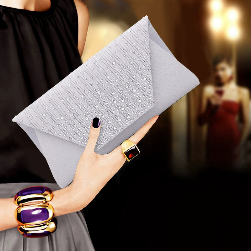 Mercerized Cotton Envelope Clutch | Soft Western Style Dinner Bag for Cheongsam Luxegan