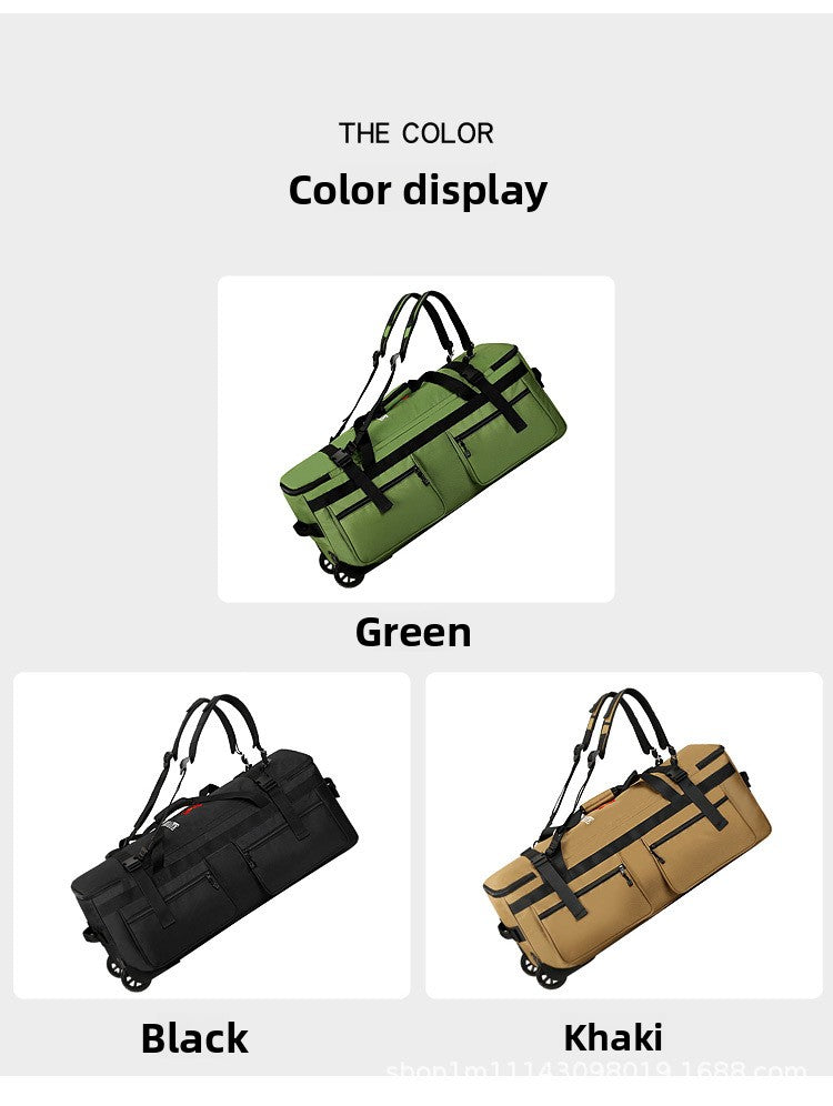 COLENARA Bolso de mano multifuncional Tela Oxford Gran capacidad Bolsa de viaje para hombre Bolsa de almacenamiento plegable con ruedas Bolsa de equipaje
