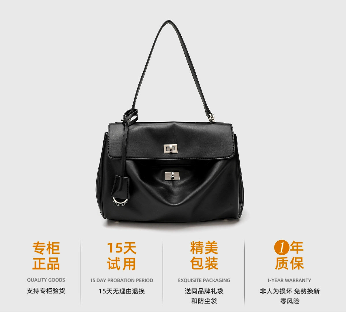 Cowhide Commuter Tote | Fashion Large Horizontal Square Bag Luxegan