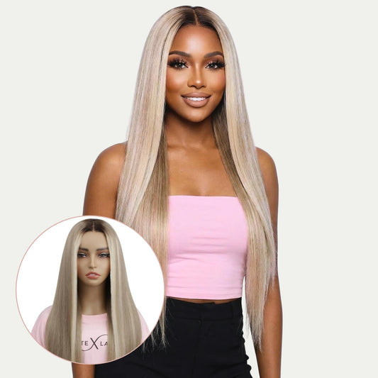 Penelope Glueless 5x5 HD Lace Professionally Colored 100% Human Hair Closure Wig Luxegan
