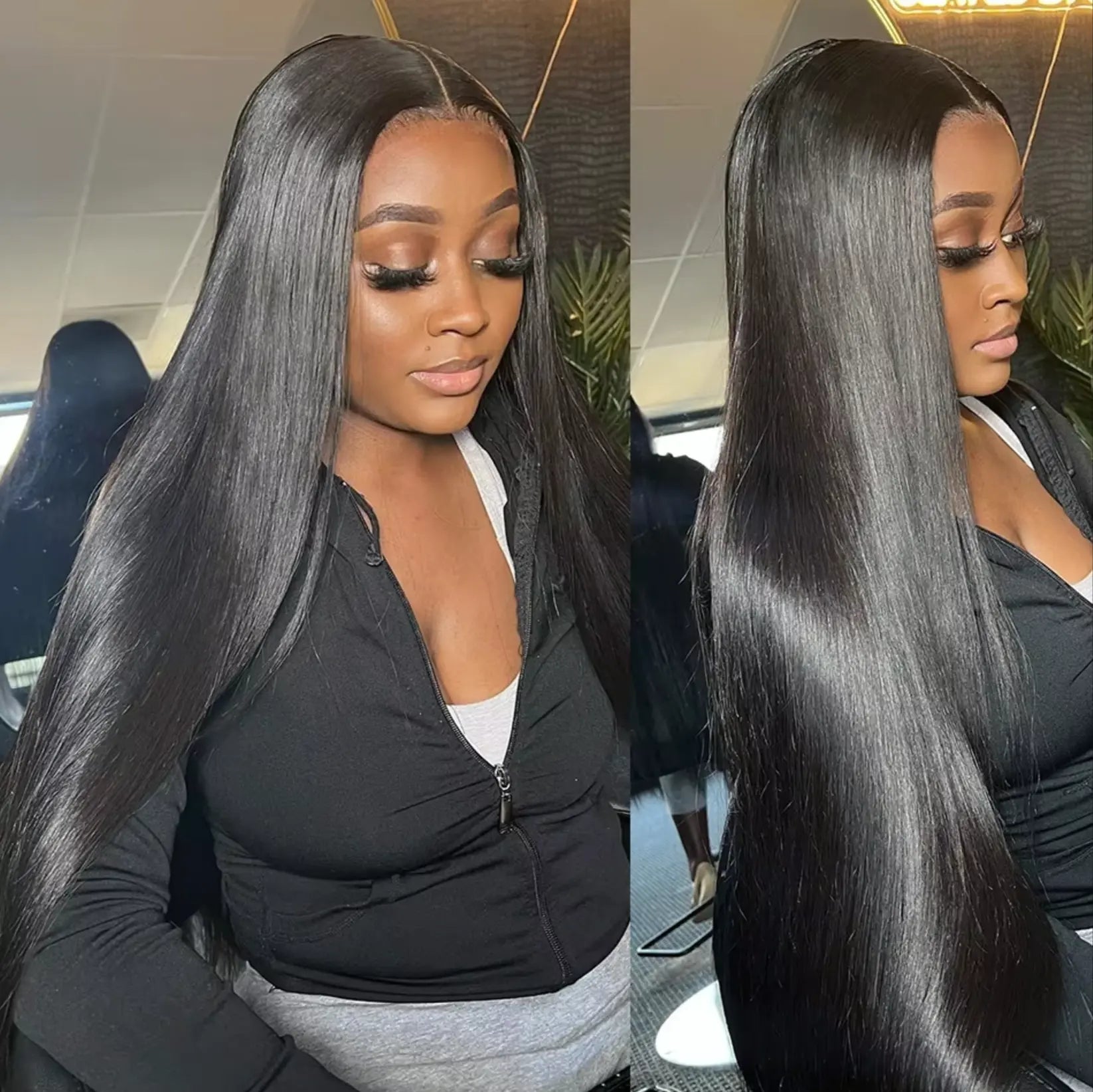 Pre Cut | No Glue | Bone Straight | Glueless | Human Hair | Brazilian |  Ready To Wear | Preplucked